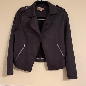 Philosophy Charcoal Feels Suede Jacket for Women Size XS